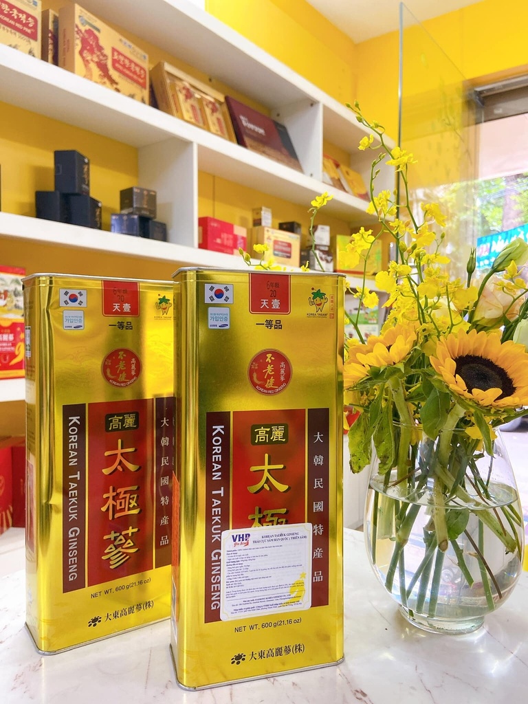 Thái Cực Sâm Củ Khô Hộp Thiếc 300gr